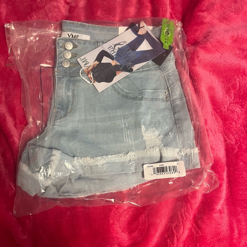 Light Blue Denim Shorts